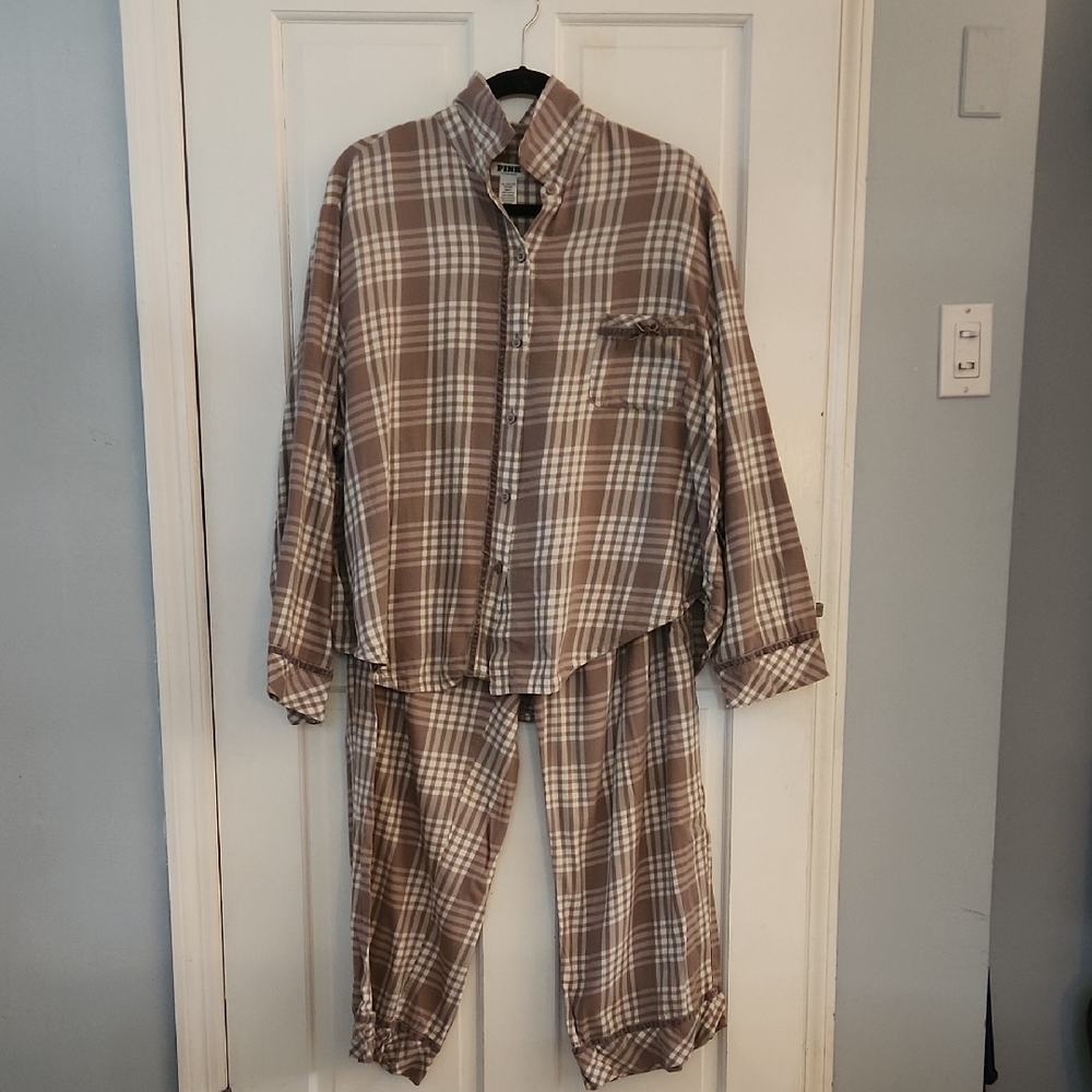 Victoria's Secret Pink Plaid Pajama Set